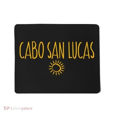 Cabo San Lucas Mexico Sun Drawing Amber Mousepad