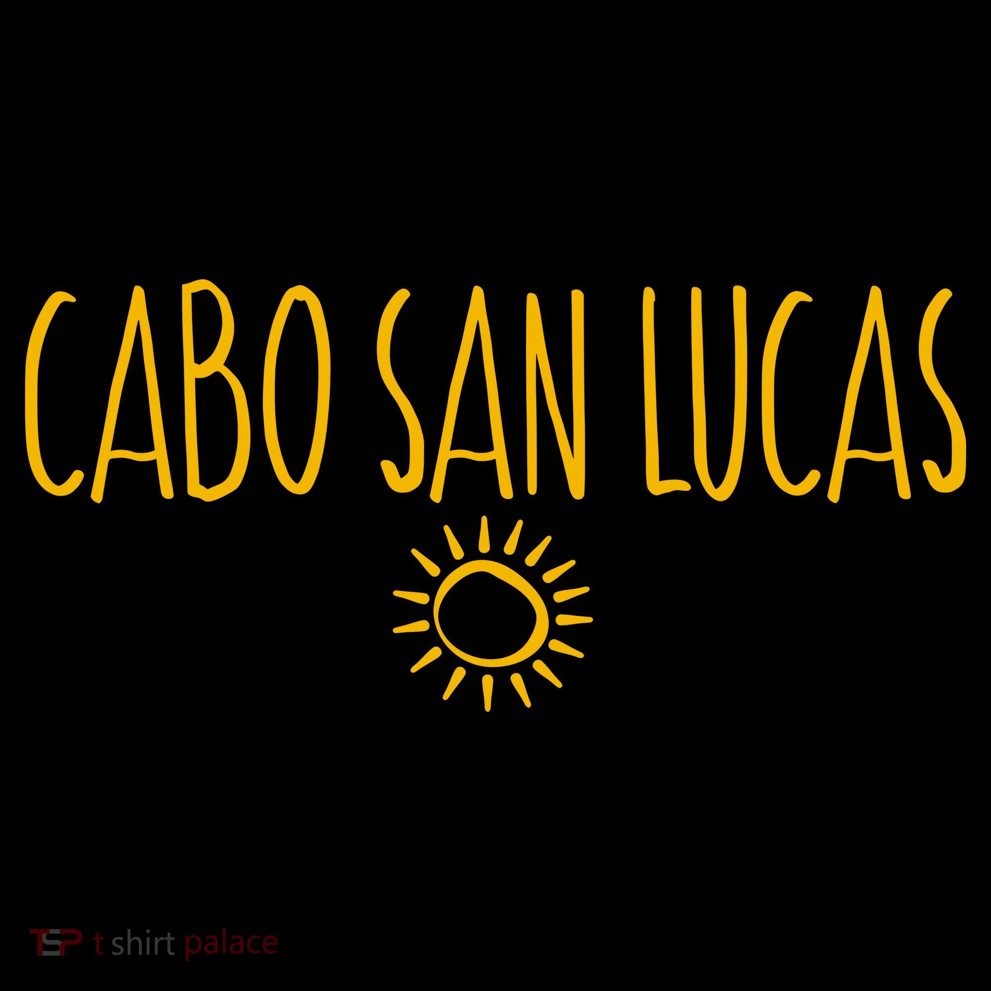 Cabo San Lucas Mexico Sun Drawing Amber Women's Tank Top