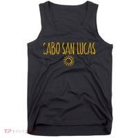 Cabo San Lucas Mexico Sun Drawing Amber Tank Top thumb 0