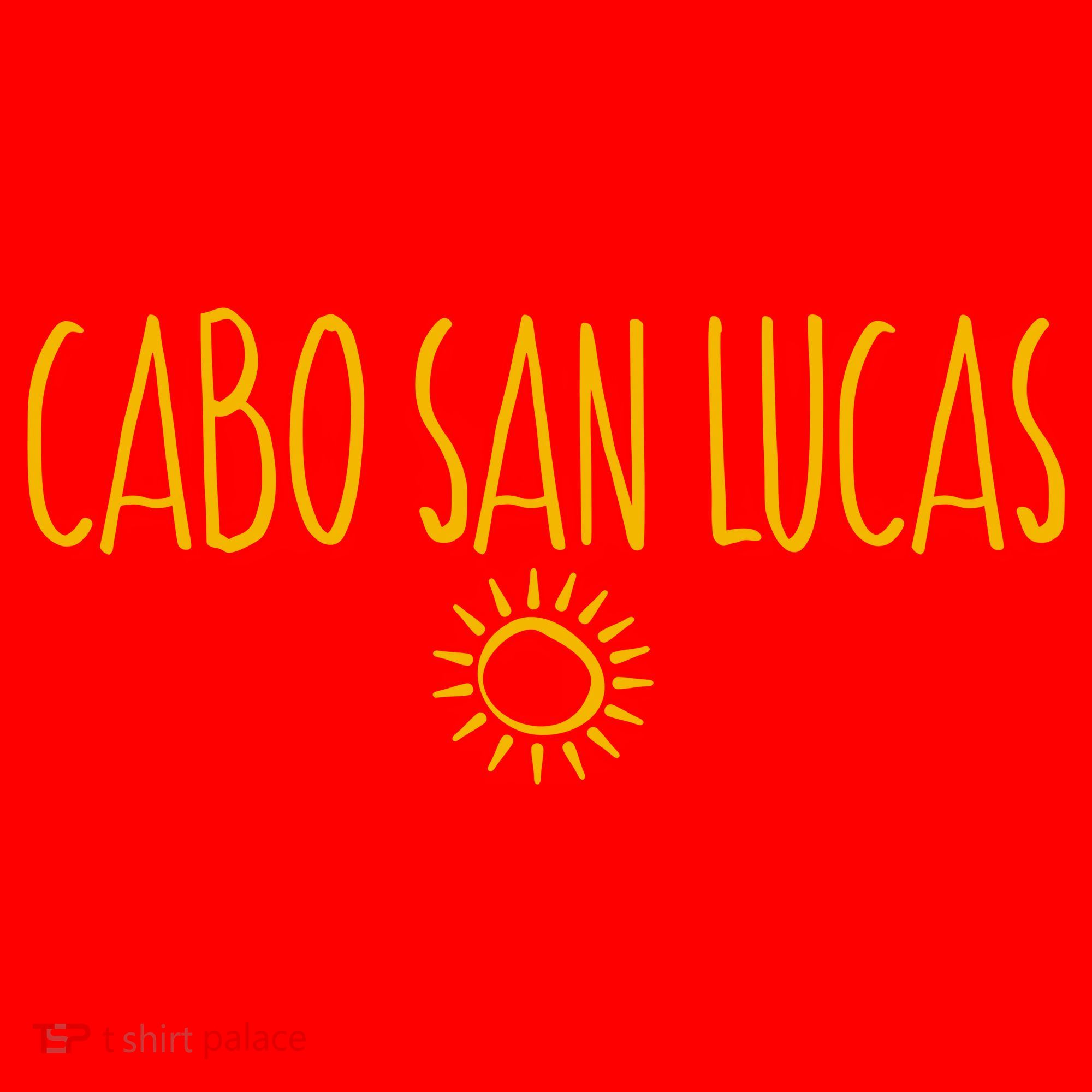 Cabo San Lucas Mexico Sun Drawing Amber Santa Hat