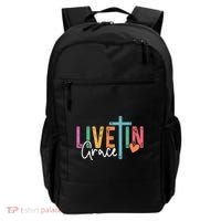 Christian Saying Live In Grace Jesus God Faith Bible Backpack thumb 0