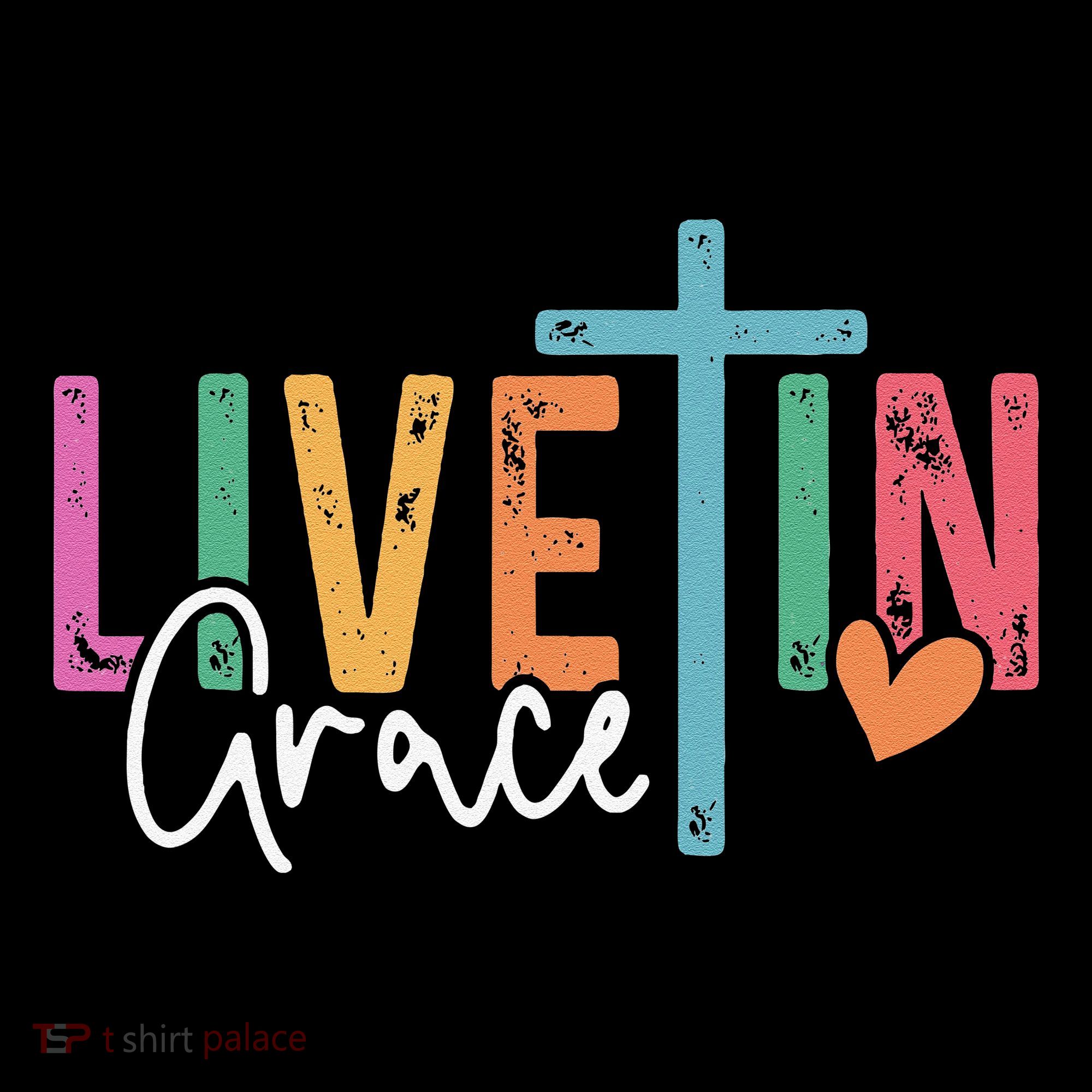 Christian Saying Live In Grace Jesus God Faith Bible Coffee Mug