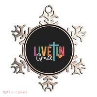 Christian Saying Live In Grace Jesus God Faith Bible Ornament thumb 0