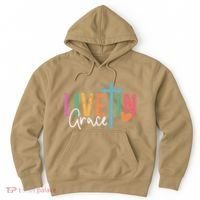 Christian Saying Live In Grace Jesus God Faith Bible Hoodie thumb 0