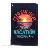 Cabo San Lucas Mexico Vacation 2026 Souvenir Matching Family Golf Towel thumb 0