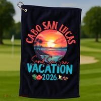Cabo San Lucas Mexico Vacation 2026 Souvenir Matching Family Golf Towel thumb 1