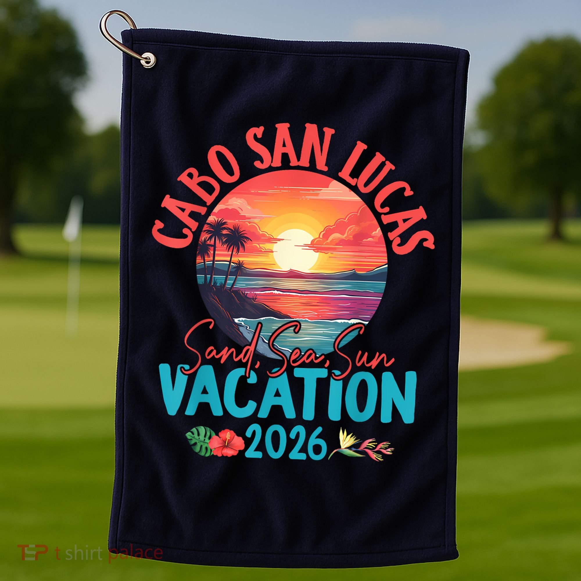 Cabo San Lucas Mexico Vacation 2026 Souvenir Matching Family Golf Towel