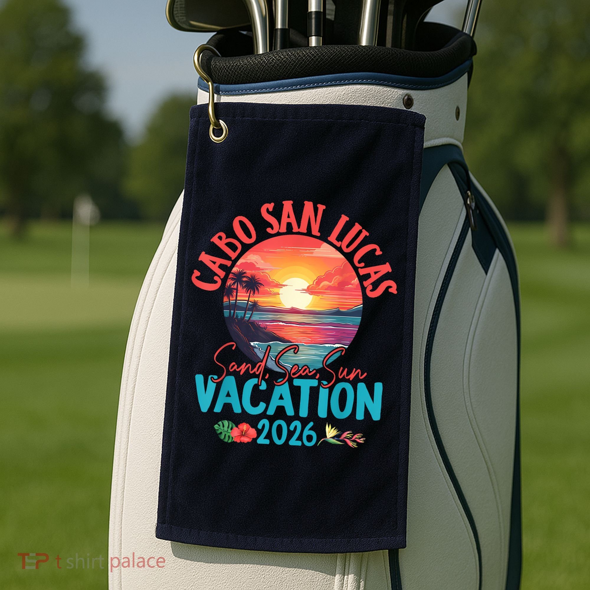 Cabo San Lucas Mexico Vacation 2026 Souvenir Matching Family Golf Towel