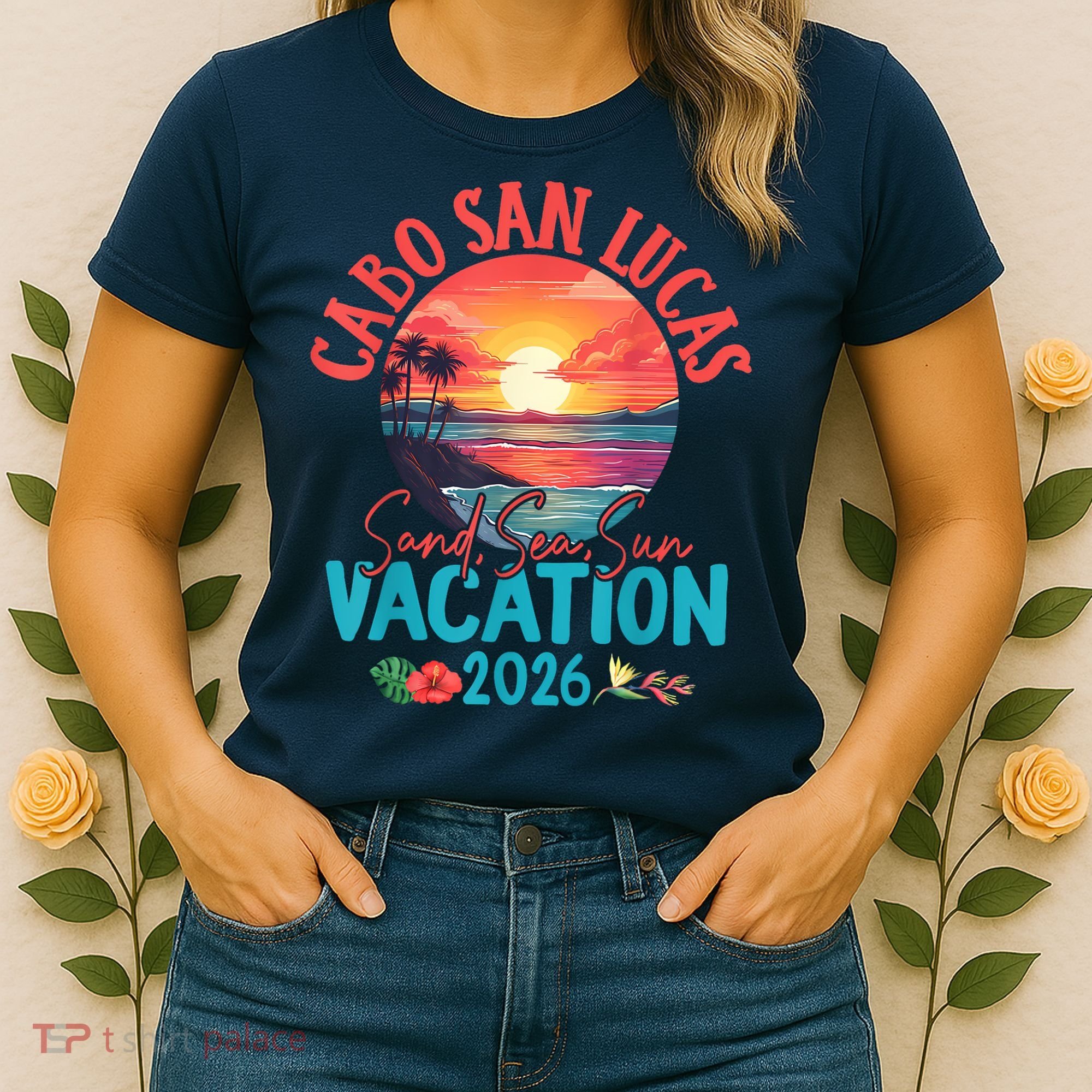 Cabo San Lucas Mexico Vacation 2026 Souvenir Matching Family Women's T-Shirt