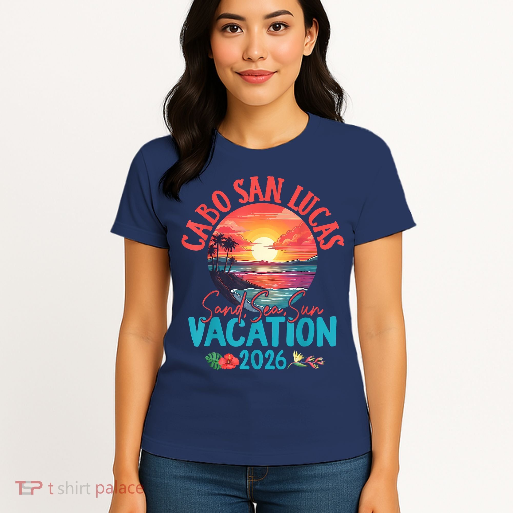 Cabo San Lucas Mexico Vacation 2026 Souvenir Matching Family Women's T-Shirt