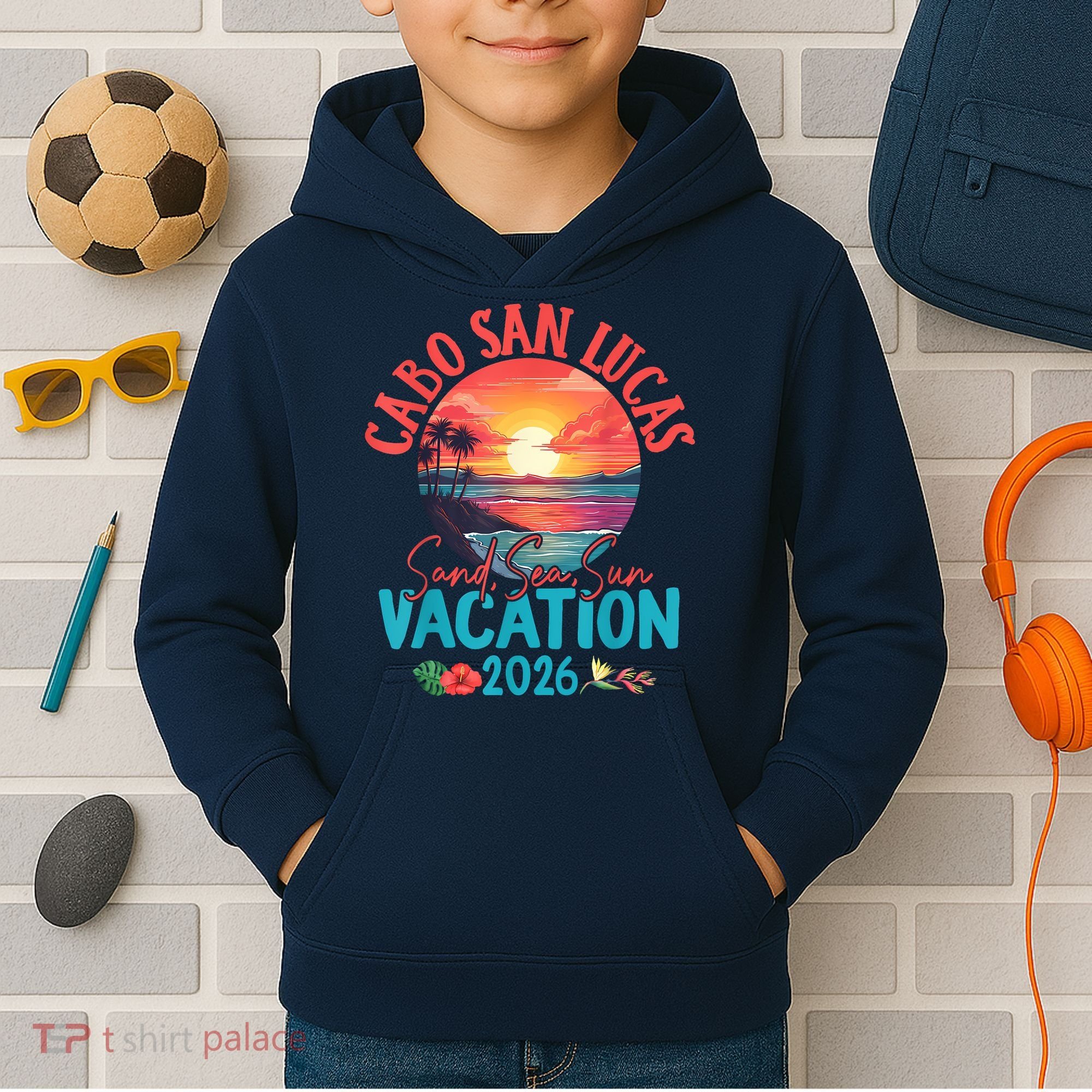 Cabo San Lucas Mexico Vacation 2026 Souvenir Matching Family Kids Hoodie