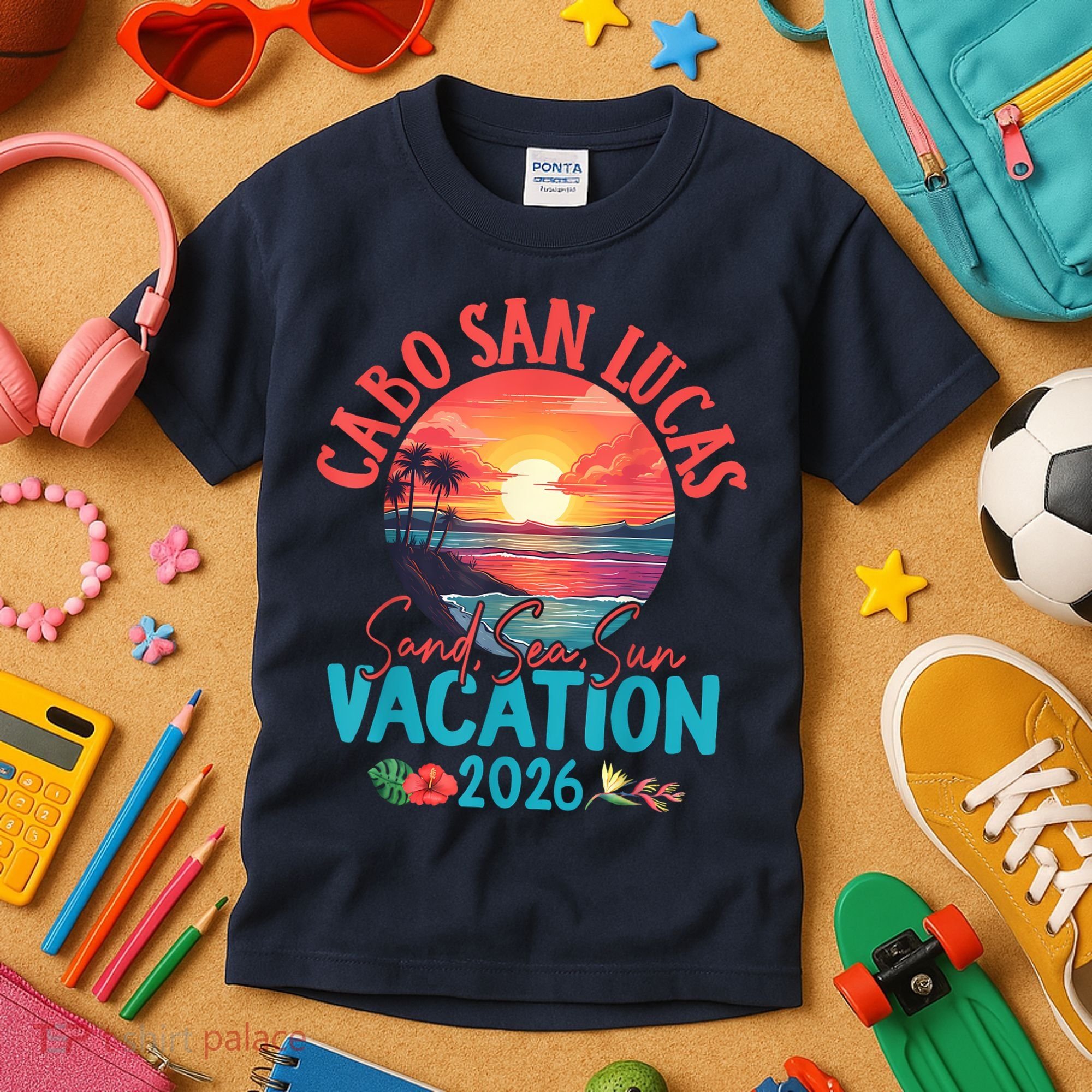 Cabo San Lucas Mexico Vacation 2026 Souvenir Matching Family Kids T-Shirt
