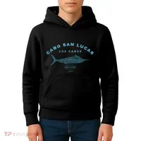Cabo San Lucas Blue Marlin Kids Hoodie thumb 4