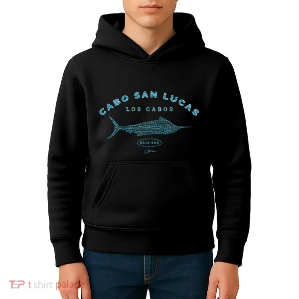 Cabo San Lucas Blue Marlin Kids Hoodie