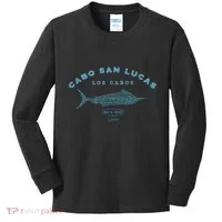 Cabo San Lucas Blue Marlin Kids Long Sleeve Shirt thumb 0