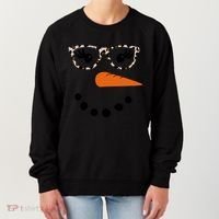 Cute Snowman Leopard Face Lady Women's Sweatshirt thumb 0