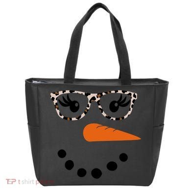 Cute Snowman Leopard Face Lady Bag