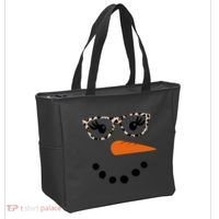 Cute Snowman Leopard Face Lady Tote Bag thumb 2