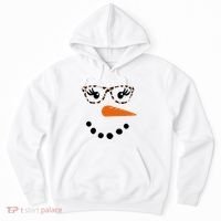 Cute Snowman Leopard Face Lady Hoodie thumb 0