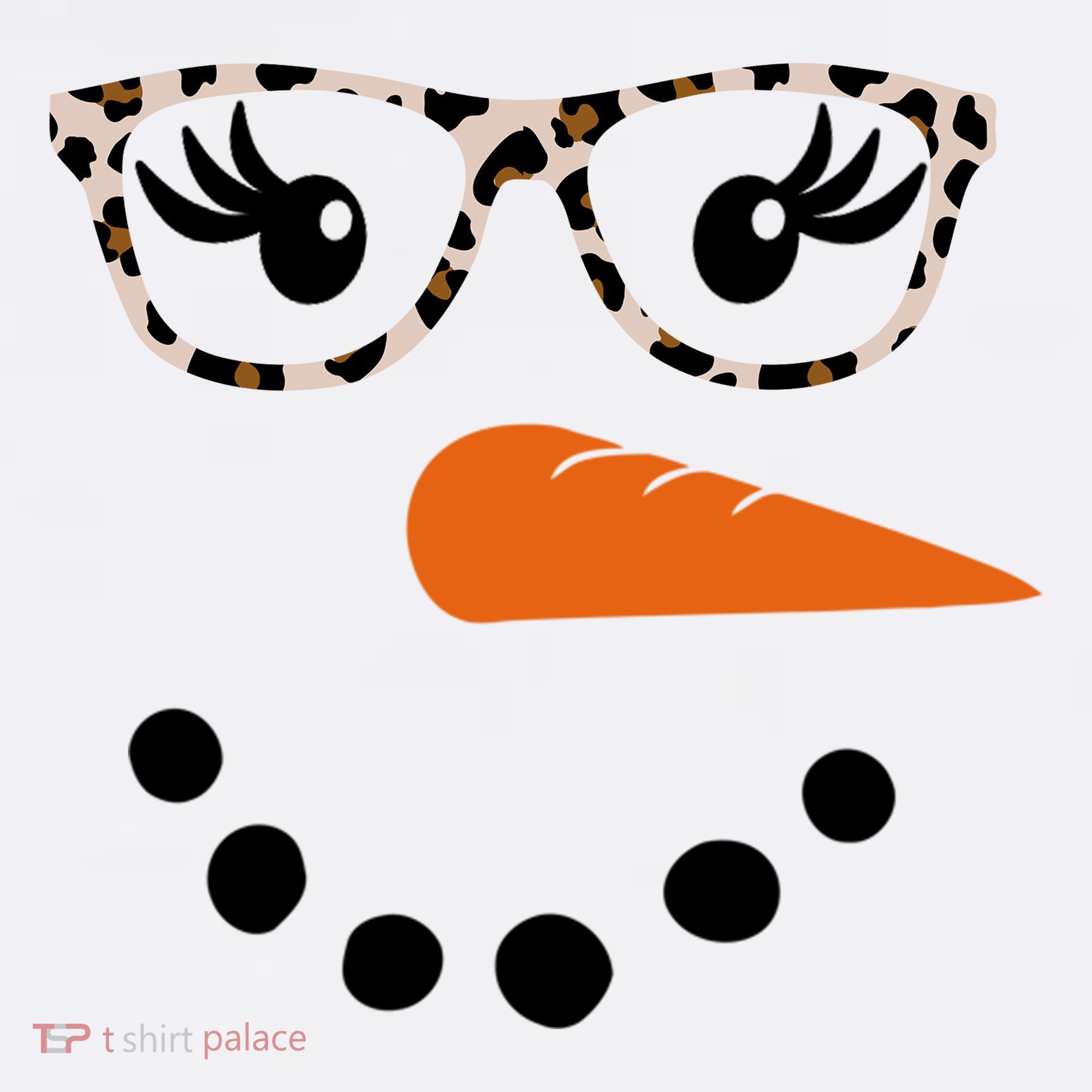 Cute Snowman Leopard Face Lady Coffee Mug