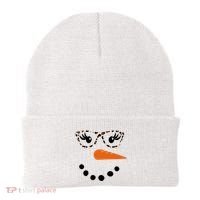 Cute Snowman Leopard Face Lady Beanie thumb 0