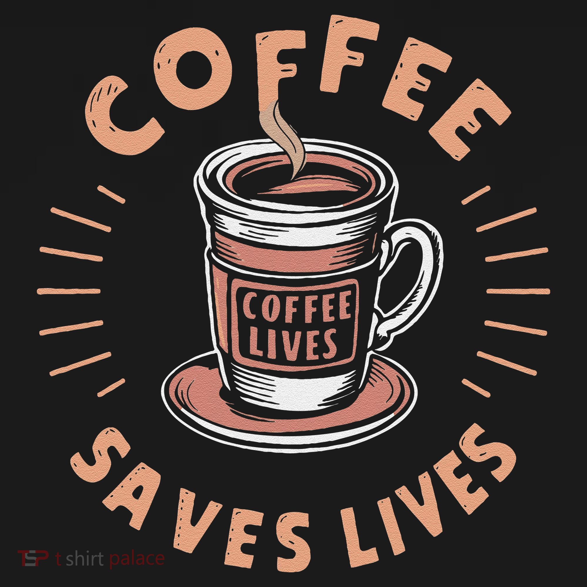 Coffee Save Lives Quote Funny Caffeine Addict Coffee Lover Women's Hoodie