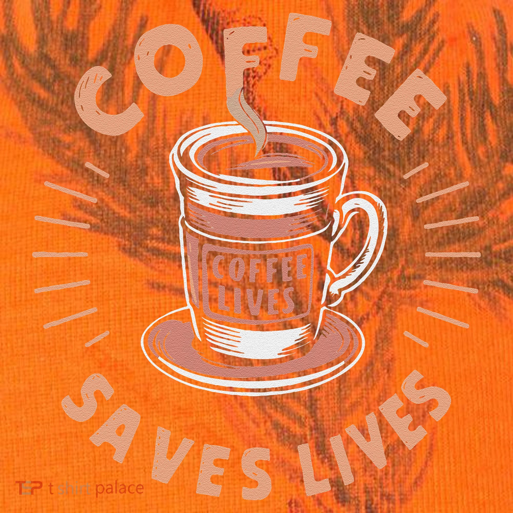 Coffee Save Lives Quote Funny Caffeine Addict Coffee Lover Kati Licensed 12" Camo Cuffed Beanie