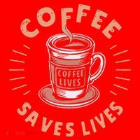 Coffee Save Lives Quote Funny Caffeine Addict Coffee Lover Santa Hat thumb 1