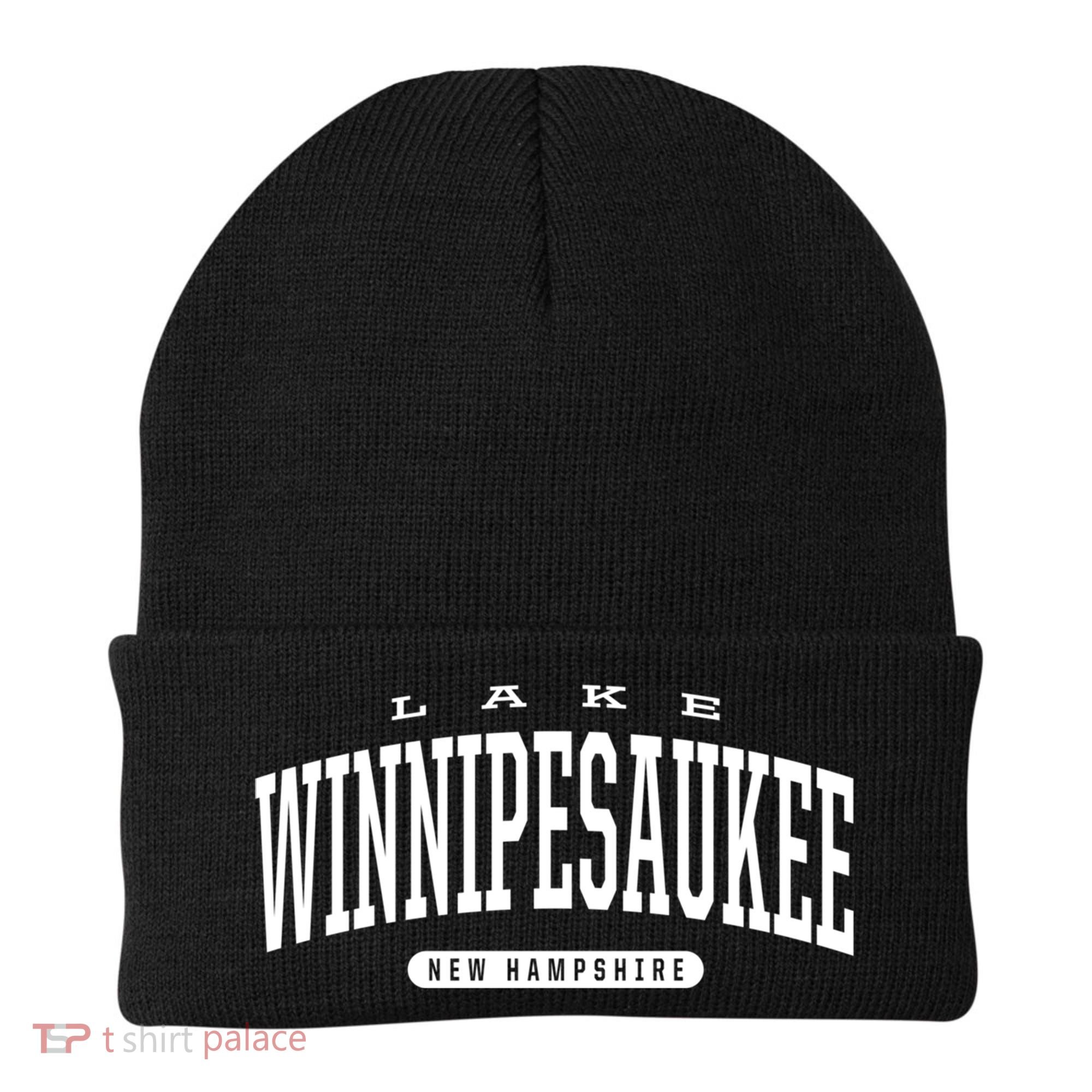 College Style Lake Winnipesaukee New Hampshire Souvenir Gift Great Gift Beanie