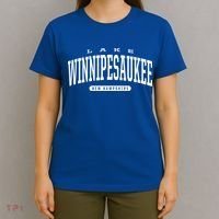 College Style Lake Winnipesaukee New Hampshire Souvenir Gift Great Gift T-Shirt thumb 4
