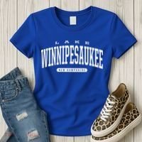 College Style Lake Winnipesaukee New Hampshire Souvenir Gift Great Gift Women's T-Shirt thumb 3
