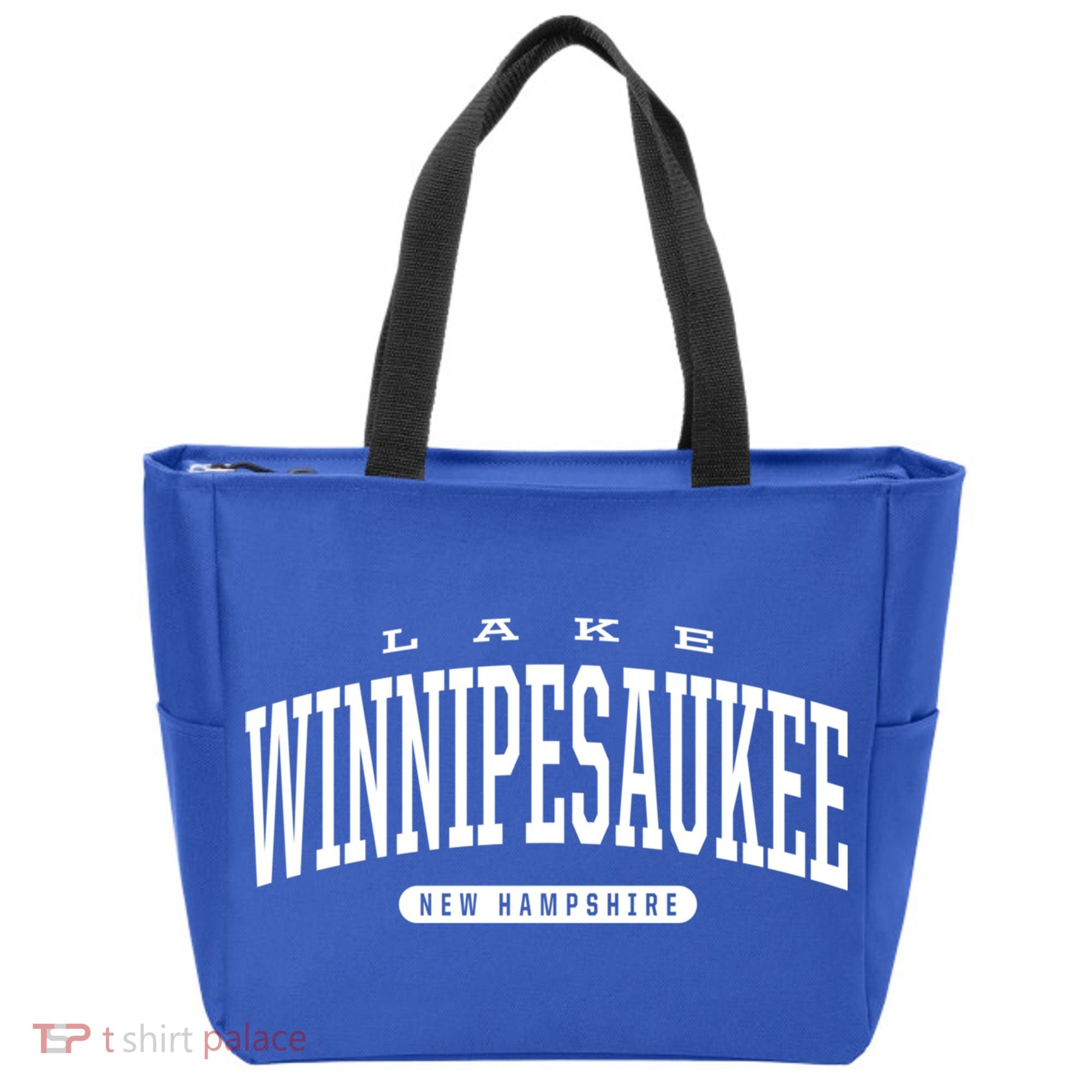 College Style Lake Winnipesaukee New Hampshire Souvenir Gift Great Gift Tote Bag