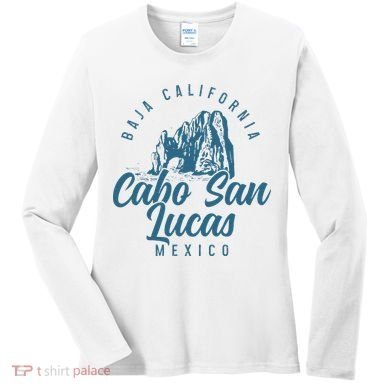 Cabo San Lucas Mexico Mexican Souvenirs Vintage Women's Long Sleeve Shirt
