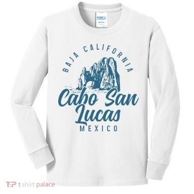 Cabo San Lucas Mexico Mexican Souvenirs Vintage Kids Long Sleeve Shirt