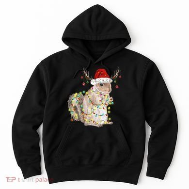 Christmas Squirrel Lights Hoodie