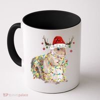 Christmas Squirrel Lights Coffee Mug thumb 0