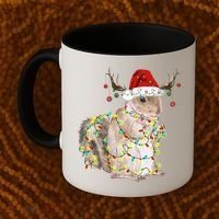 Christmas Squirrel Lights Coffee Mug thumb 2
