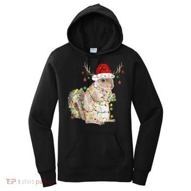 Christmas Squirrel Lights Women's Hoodie