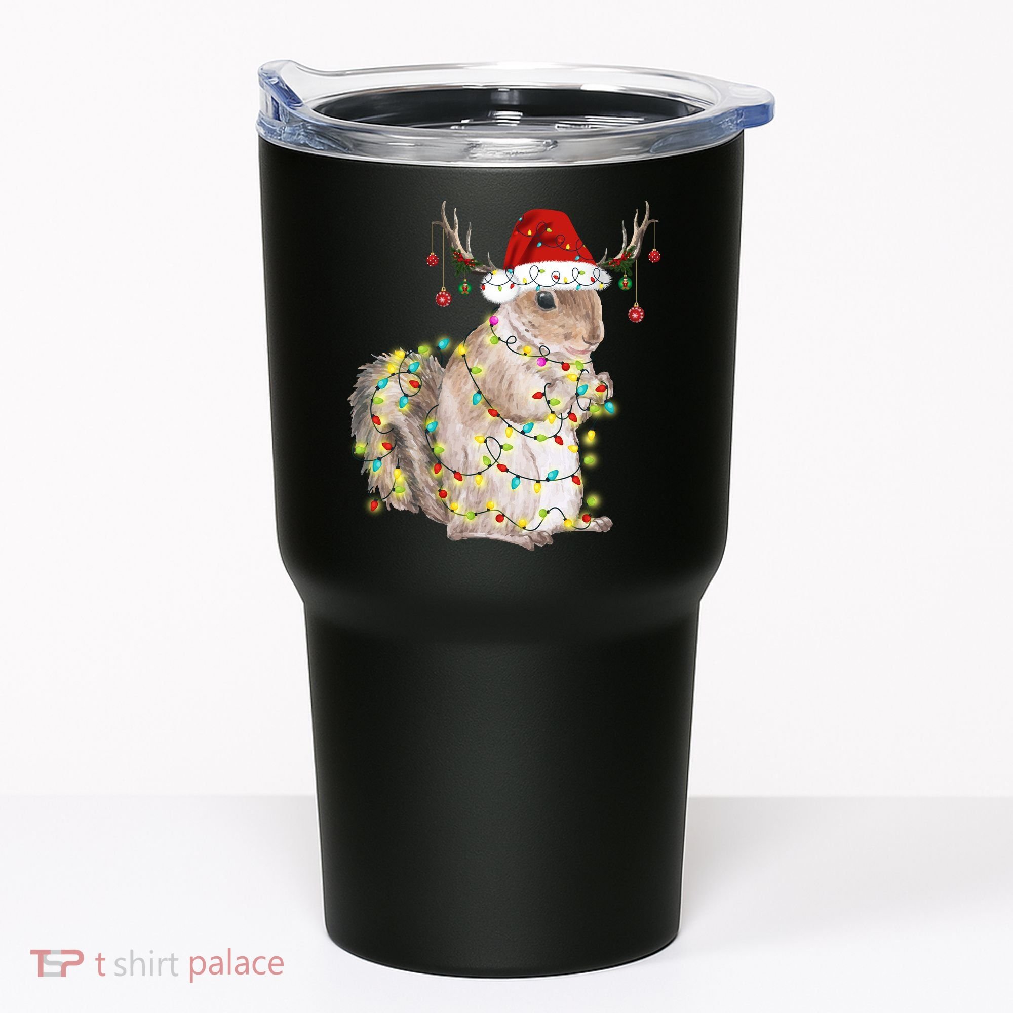 Christmas Squirrel Lights Tumbler