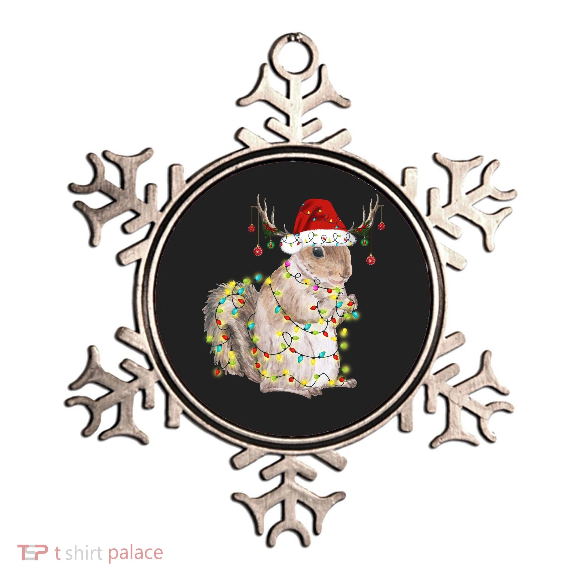 Christmas Squirrel Lights Ornament