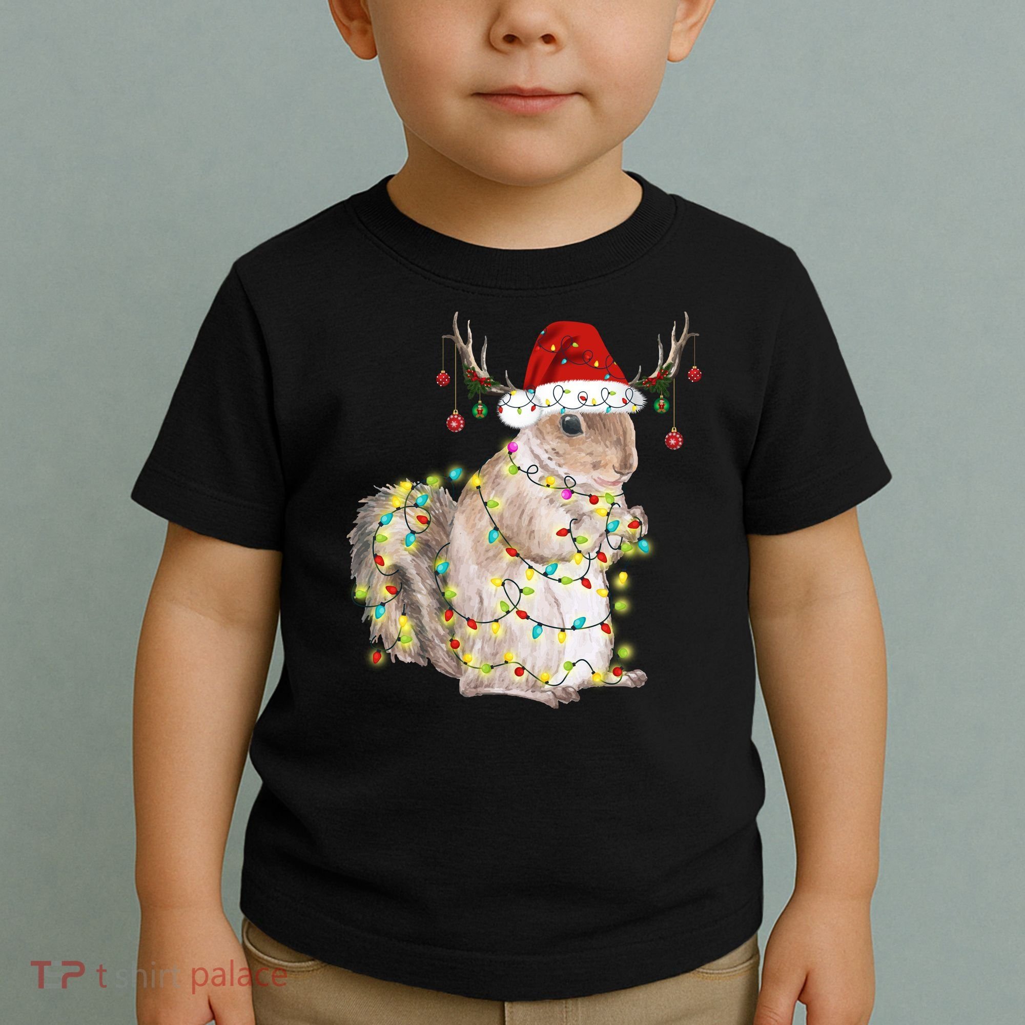 Christmas Squirrel Lights Toddler T-Shirt
