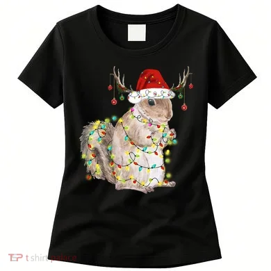 Christmas Squirrel Lights Women's T-Shirt