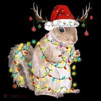 Christmas Squirrel Lights Women's T-Shirt thumb 6