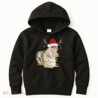 Christmas Squirrel Lights Kids Hoodie thumb 0