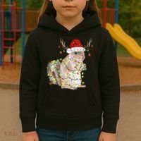 Christmas Squirrel Lights Kids Hoodie thumb 3