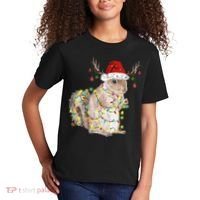 Christmas Squirrel Lights Kids T-Shirt thumb 2