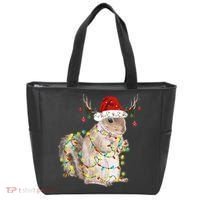 Christmas Squirrel Lights Tote Bag thumb 0