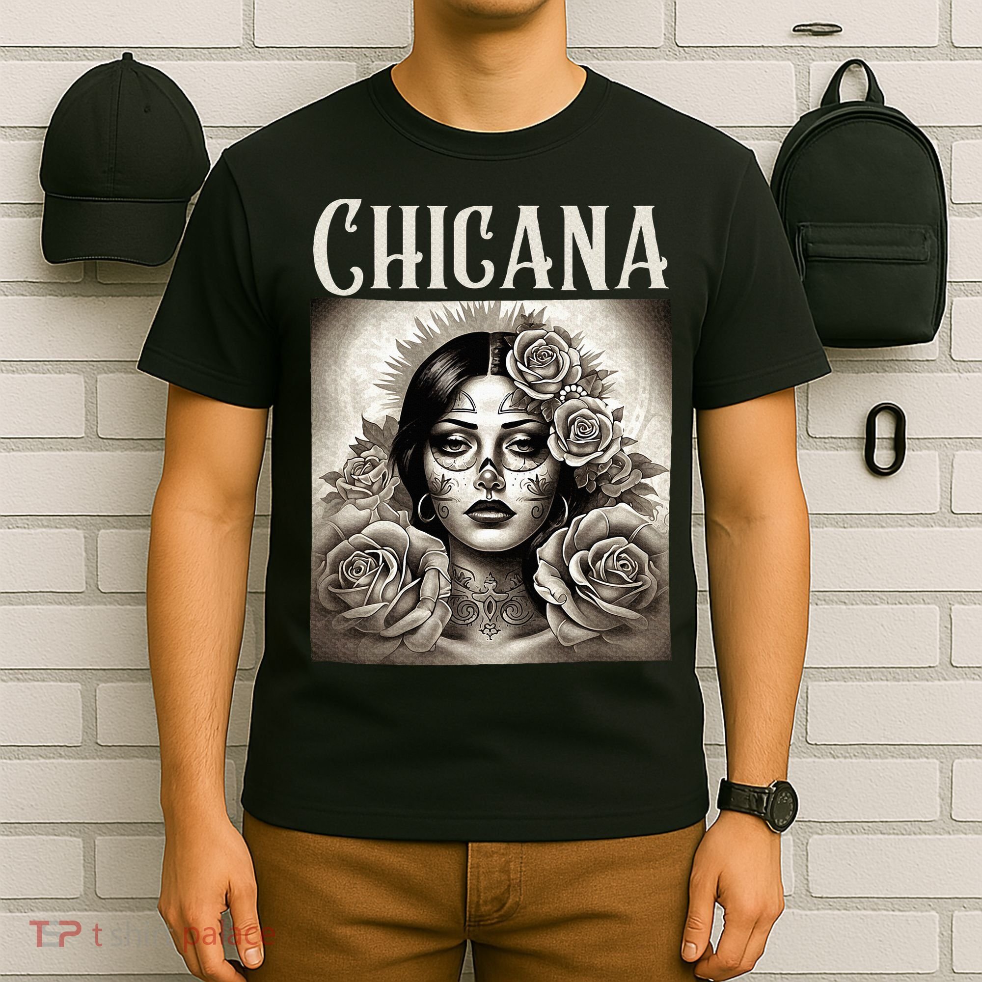 Chicana Style Lowrider Clothes Mexican American Latina T-Shirt