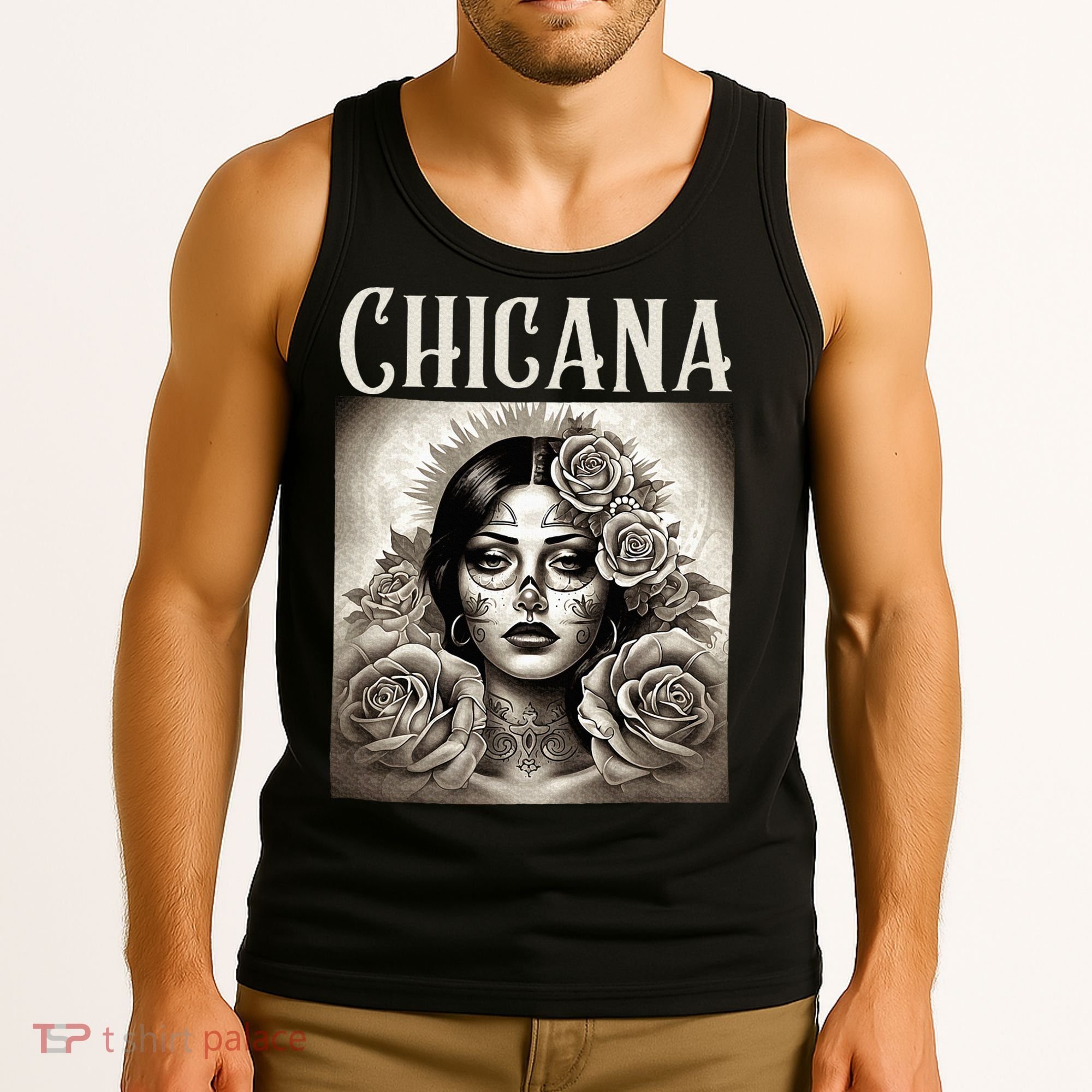 Chicana Style Lowrider Clothes Mexican American Latina Tank Top