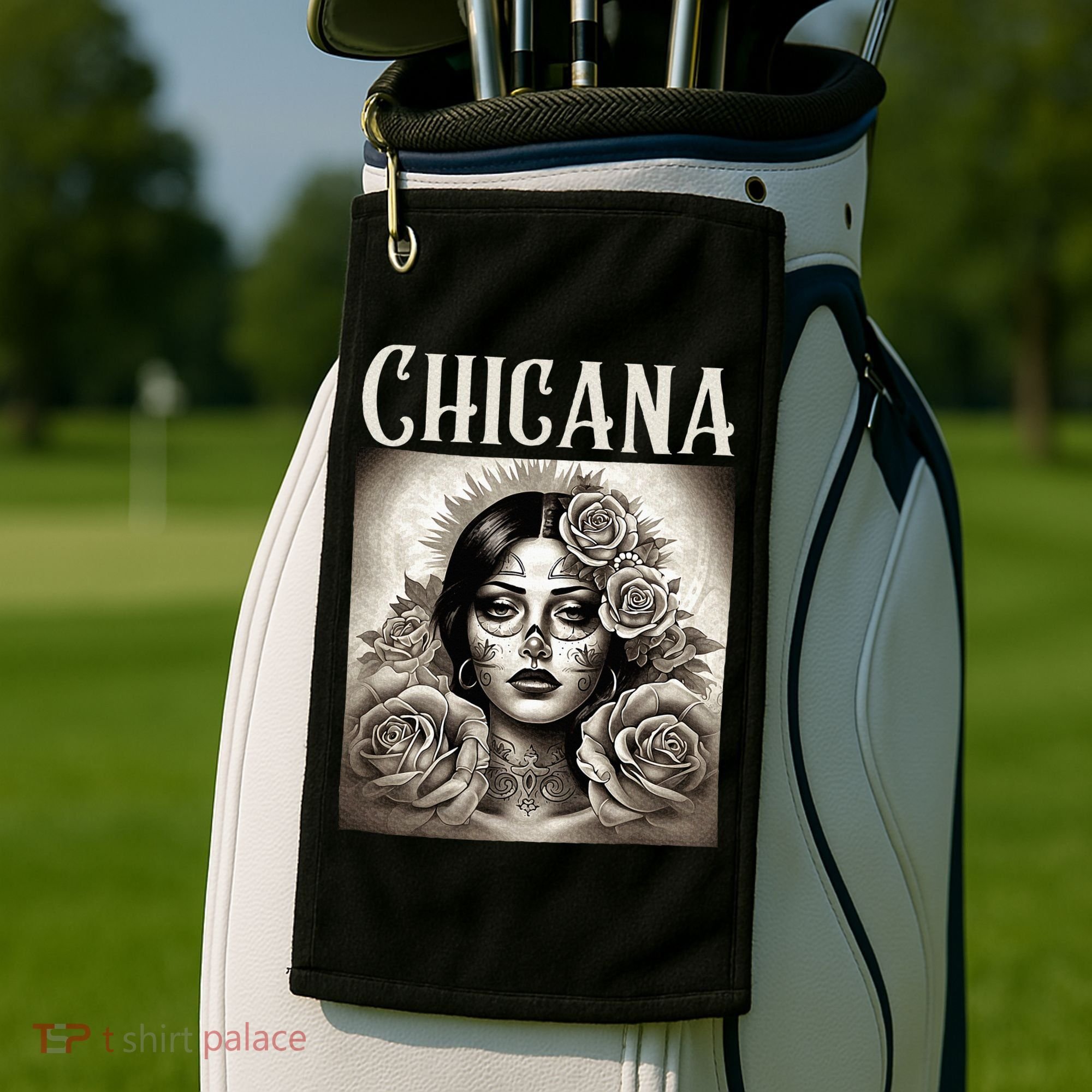 Chicana Style Lowrider Clothes Mexican American Latina Golf Towel